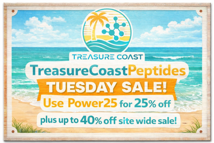 TreasureCoastPeptides Tuesday Sale is back and live!