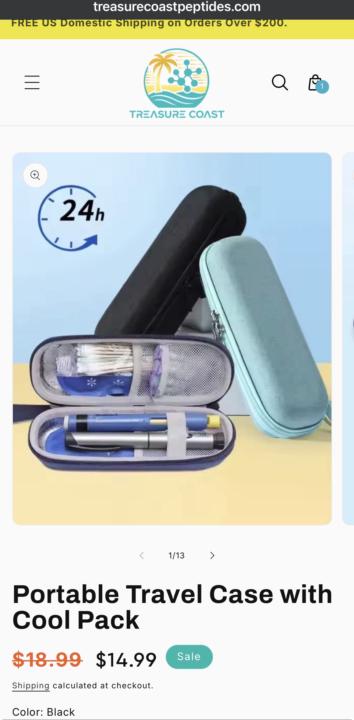 Traveling with peps? Get a case with cold pack