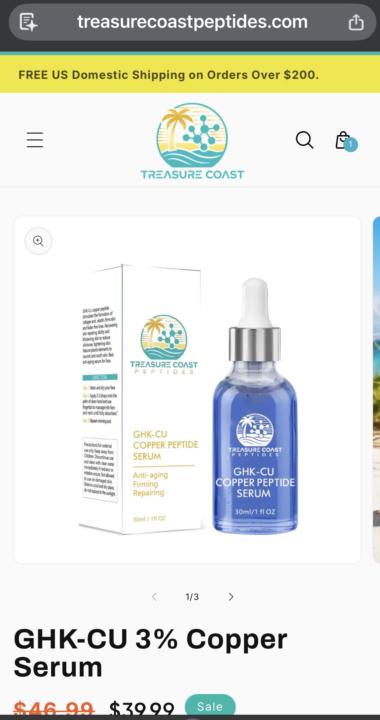 GHk-cu firming serum + Hospira $14.97