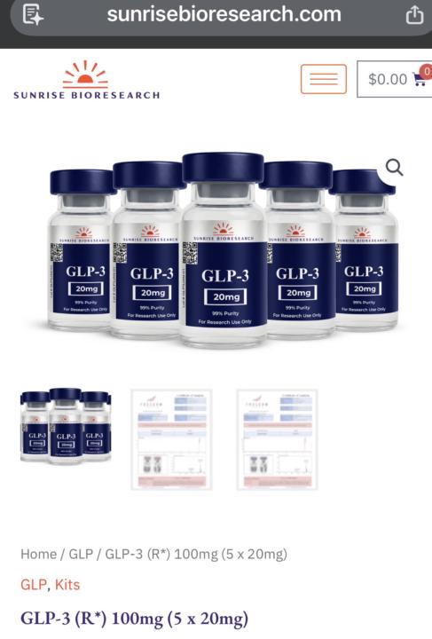 5 vials of Retatrutide 20mg $267.74