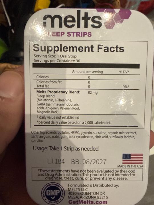 Trouble sleeping? DSIP not working? Try GetMelts Sleep on demand