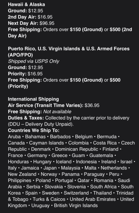 International Members ONLY! Read this