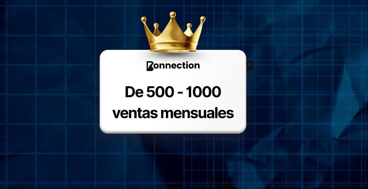 De 500 - 1000 Ventas mensuales