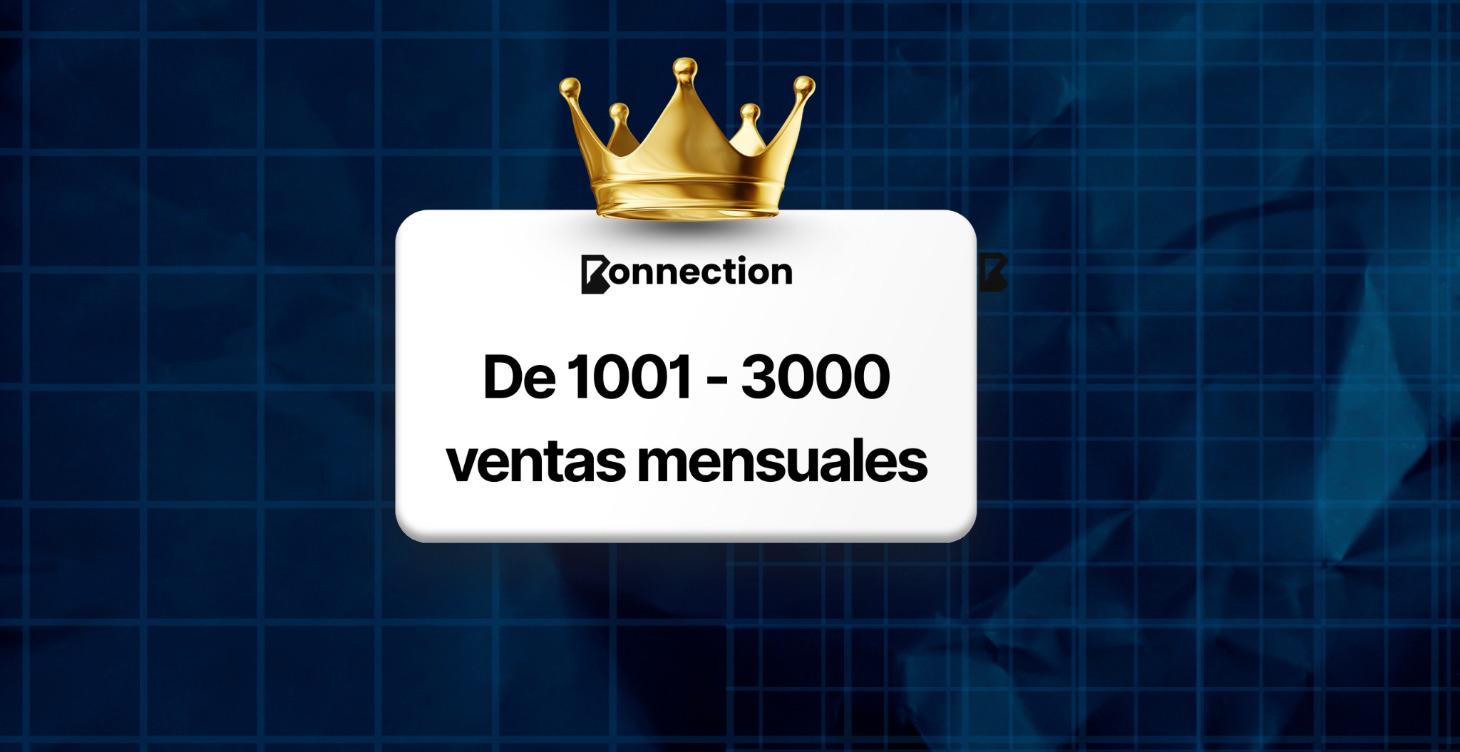 De 1001 - 3000 Ventas mensuales