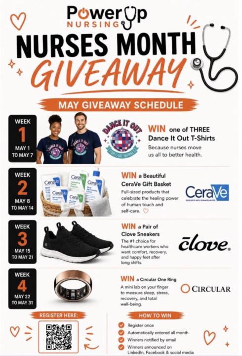 FREE Nursing Month Giveaways 