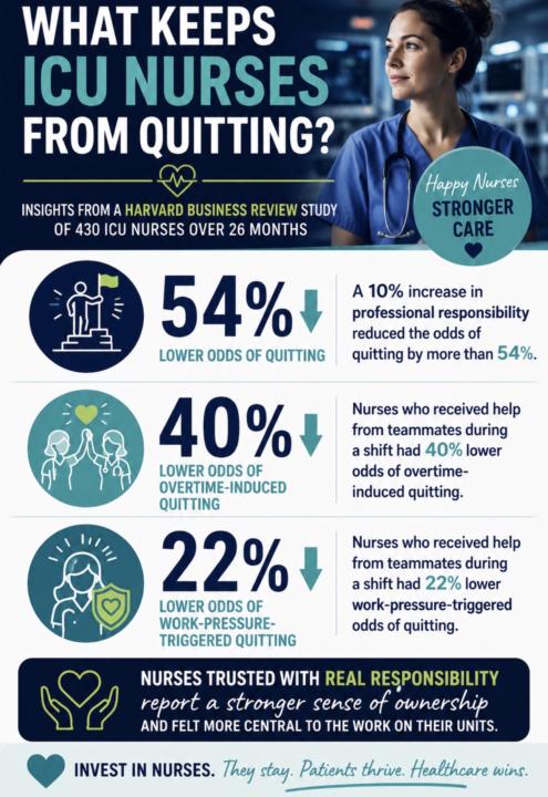 What keeps nurses at the bedside? 