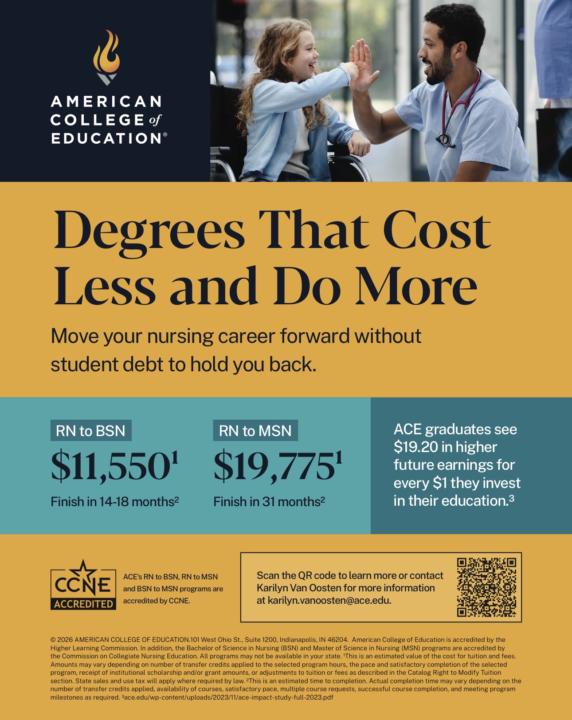 Nurses get that advanced degree! 