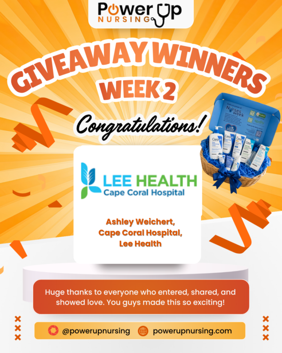 🎉 Congratulations to our Week 2 winner of the Power Up Nursing Nurses Month Giveaway! 🎉