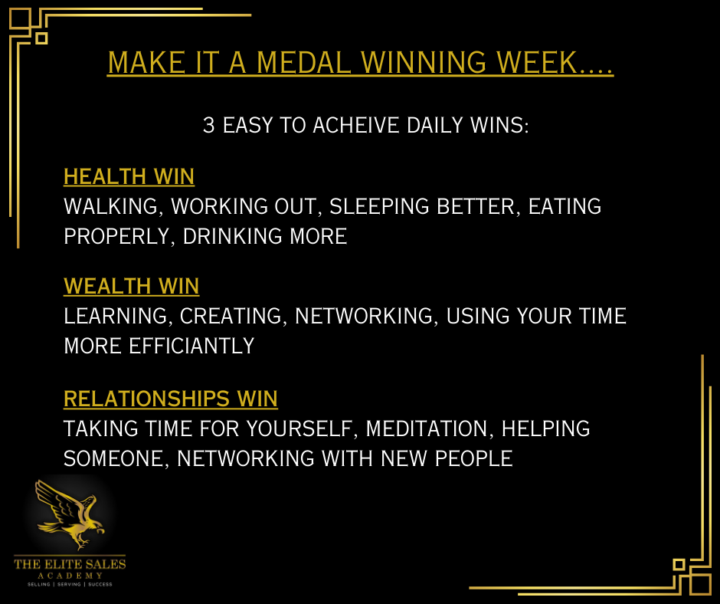 Lets Make It A Medal Winning Week!