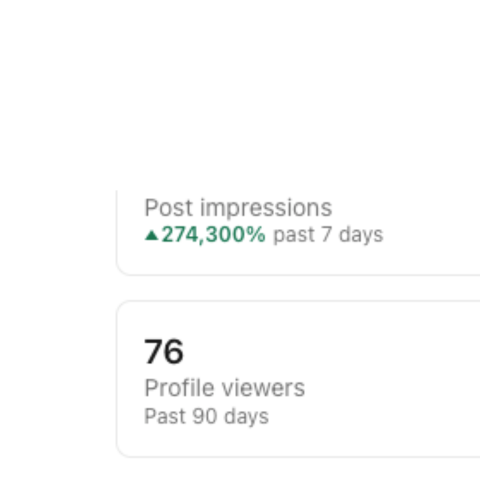 How I Got 274,100 % MORE Impression On LinkedIn In 6 Days… #TORmentary day 10