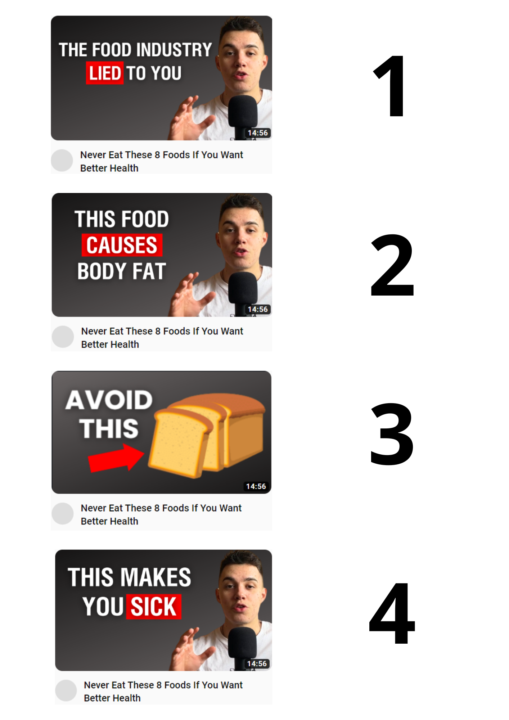Which thumbnail would you click?