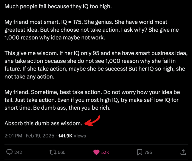 Your High IQ May be Hurting You & Here's What To Do . . .
