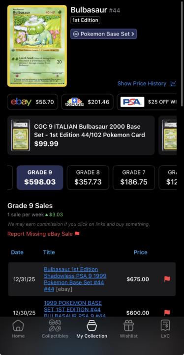 Shocked that my bulbasaurs are $600 each. 