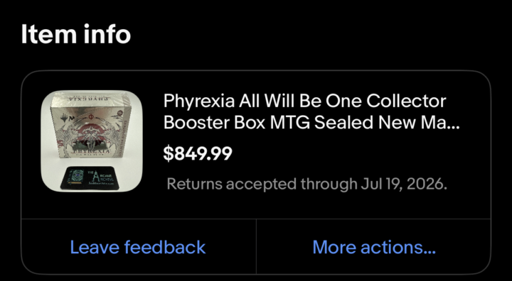 Making moves: Phyrexia all will be one