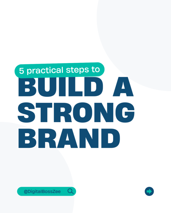 Build a strong brand