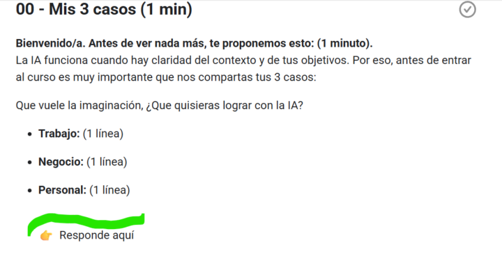 Curso 1 - NO esta activada la liga para responder
