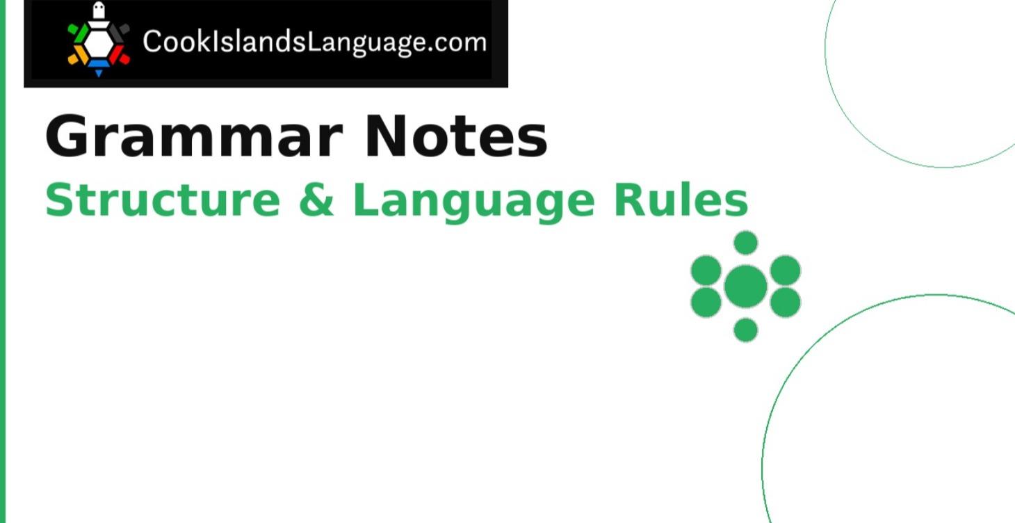 Word Order-Grammar Notes