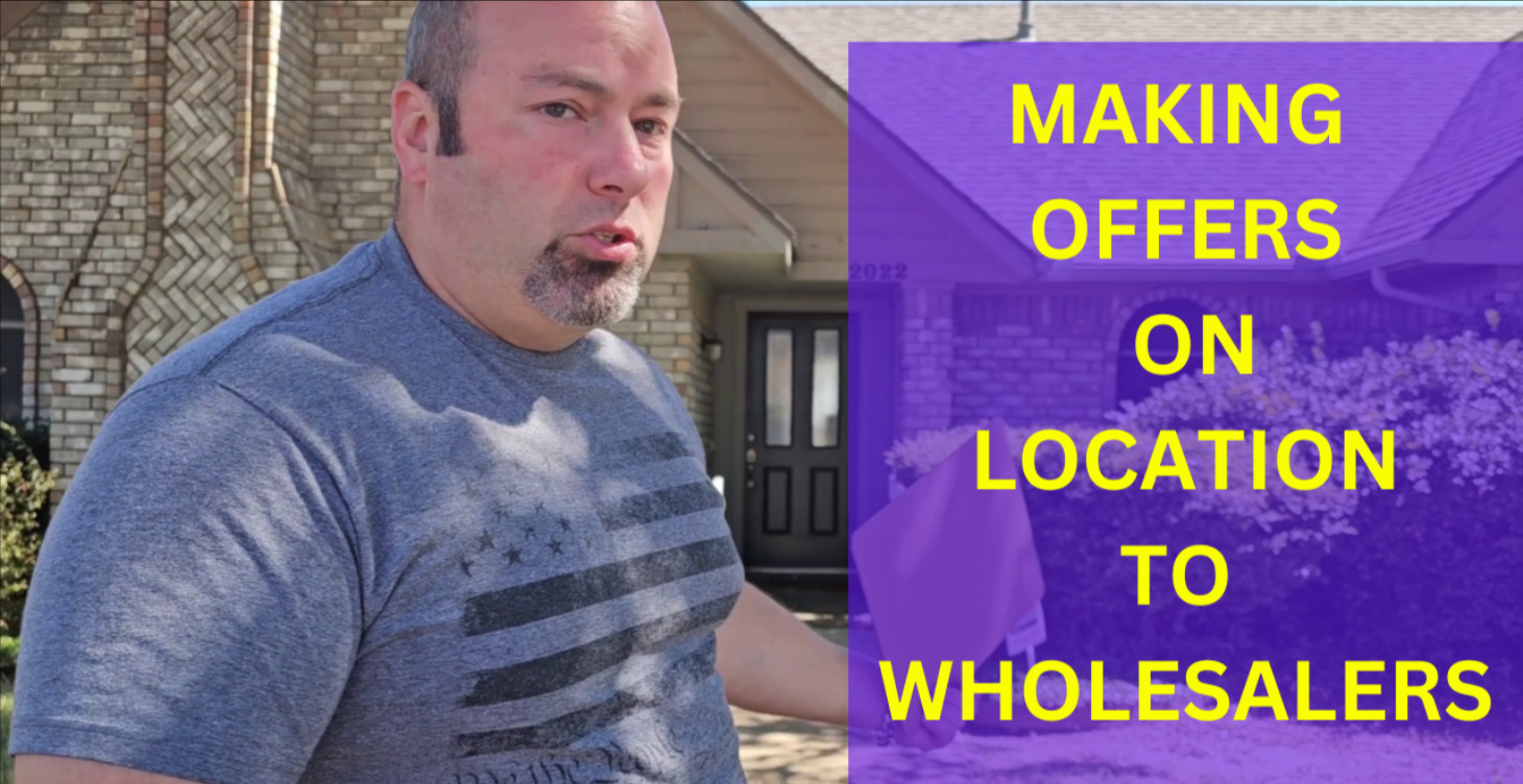 Making on offer to a wholesaler at a showing