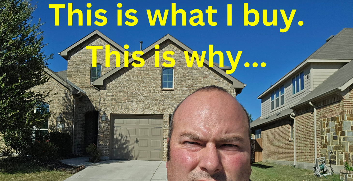 This is an example of a house I buy for flips