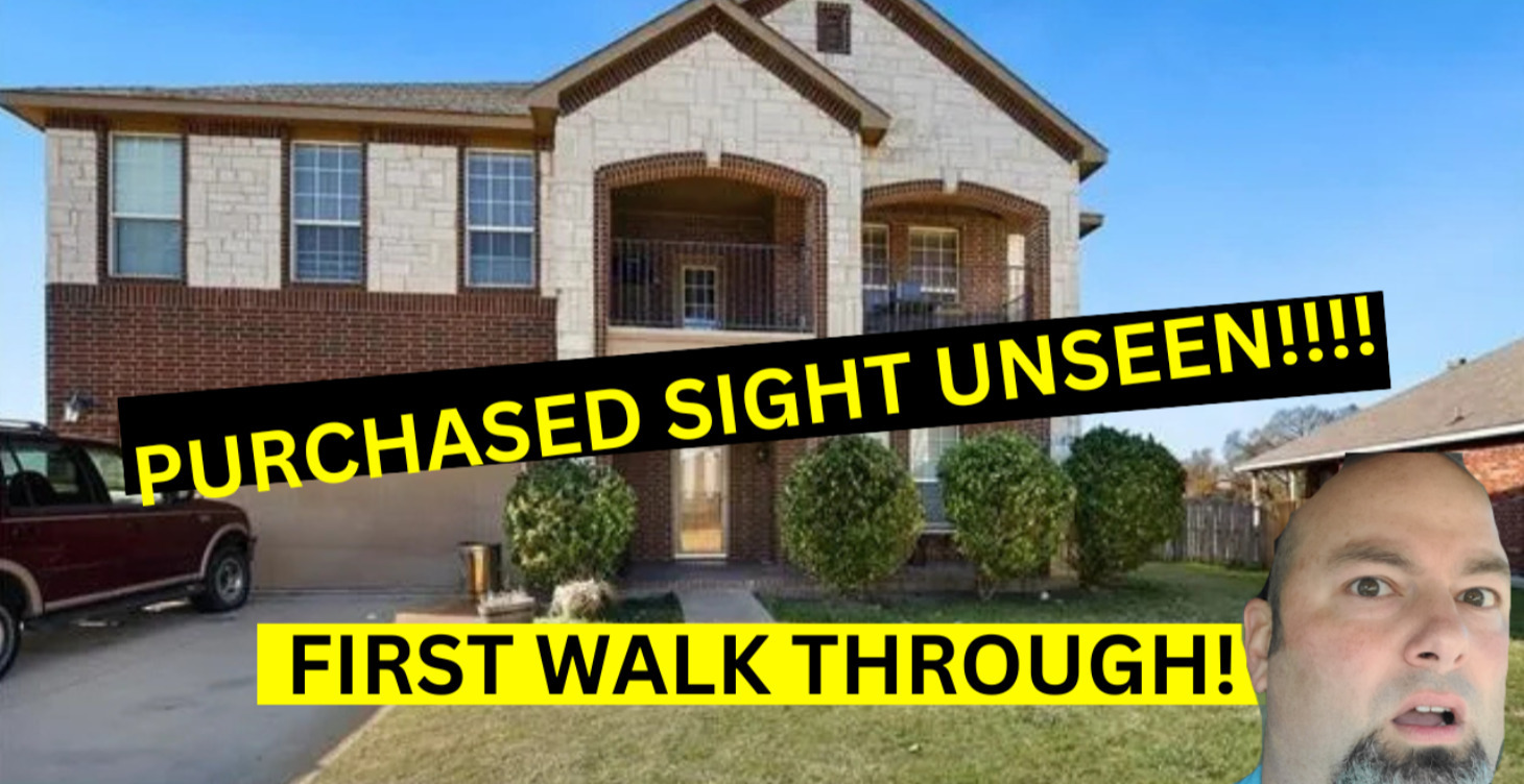 Cosmetic property sight unseen first walk through