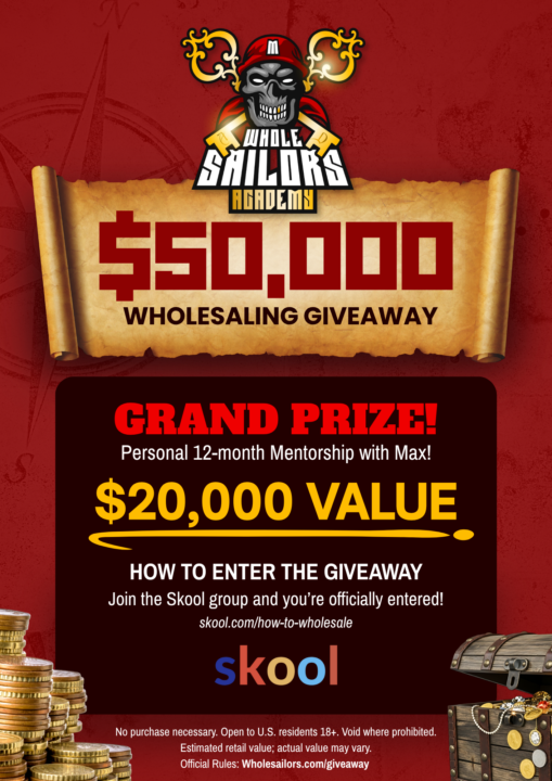 🚨 $50,000 Wholesaling Giveaway Ends Sunday @ 5 PM CST 🚨