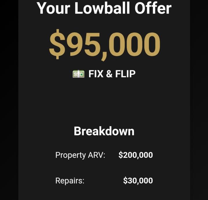 💰 FREE Lowball Offer Calculator 