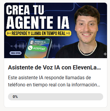 Curso Gratis Asistente de llamadas IA con ElevenLabs + n8n