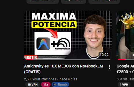 Antigravity es 10x mejor con NotebookLM 