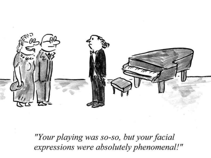 Are you expression-less or expression-full when you play?