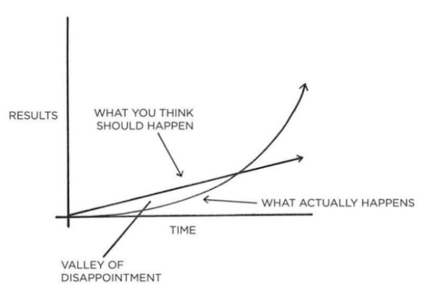 Where are you at in the learning curve? Are you in the valley of disappointment?