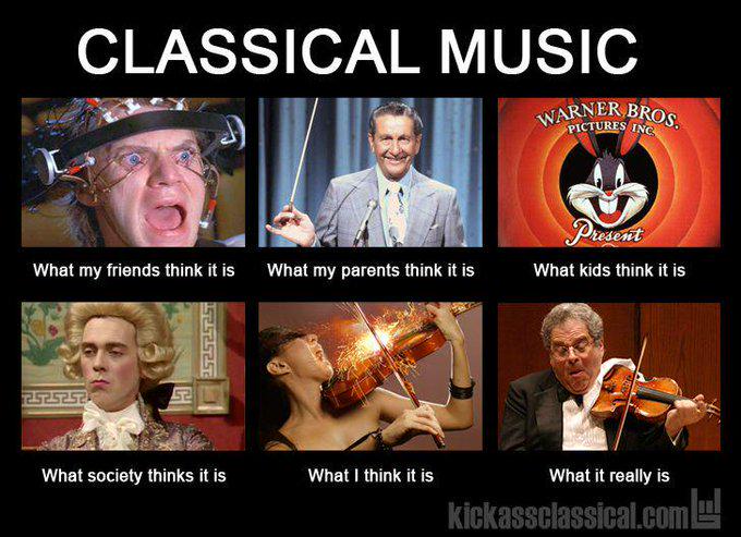 How does your view of classical music differ from your friends?