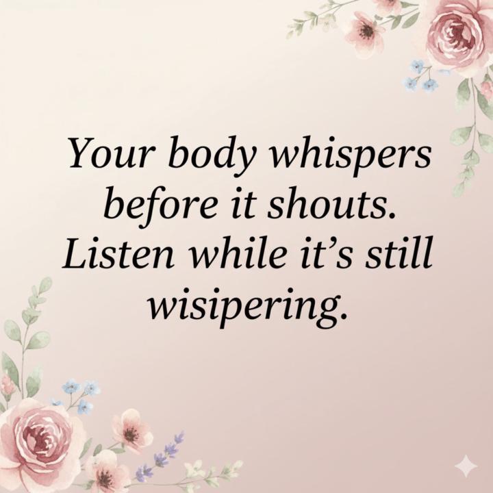 🌸 Day 3 — Replenish Your Body: Listen to the Signals 🌸