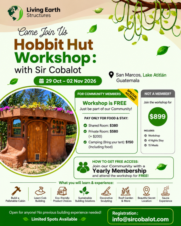 Workshop in Guatemala is now FREE!
