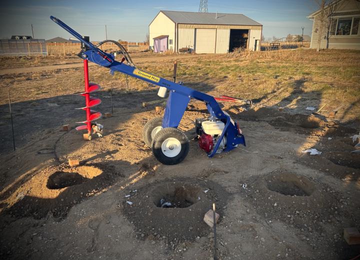 Digging post holes