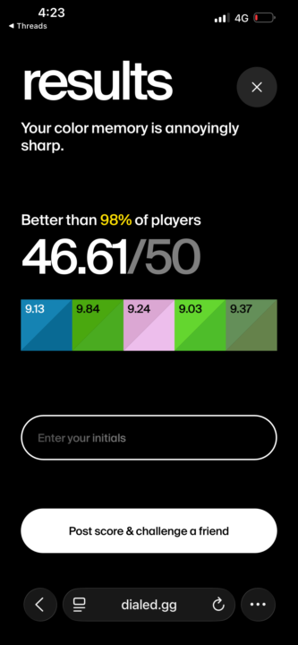調色遊戲！你的色感有多強😎