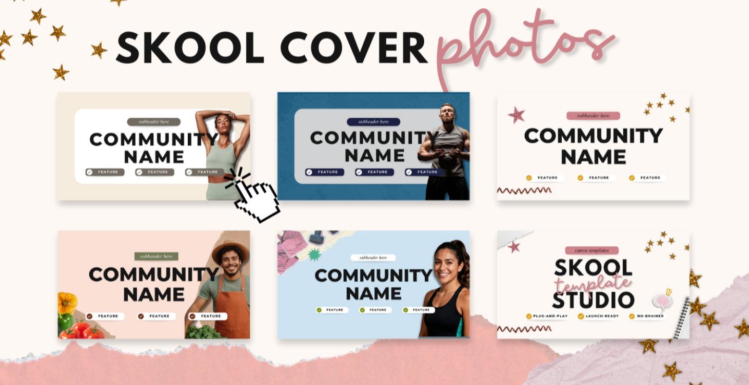 ✨FREE✨ Skool Cover Photo Templates