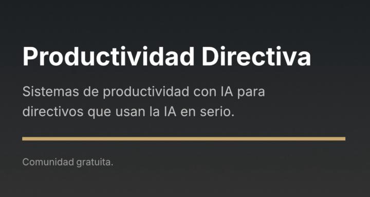 Productividad Directiva