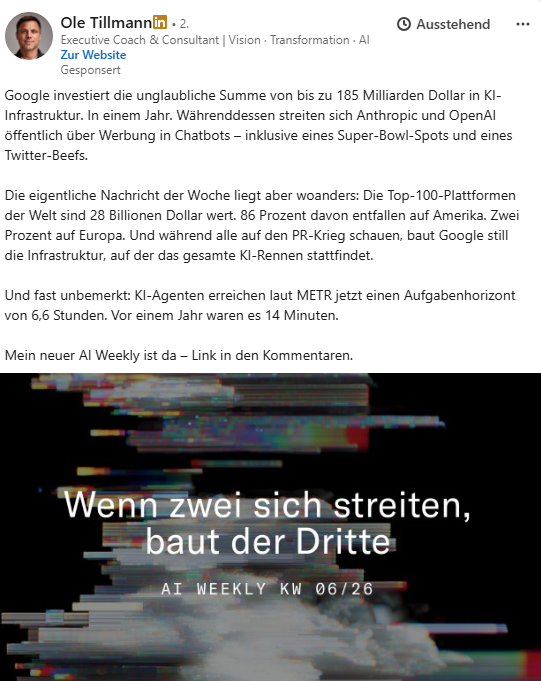 Susanne ein interessanter Beitrag zum Thema Werbung in Chatbots........