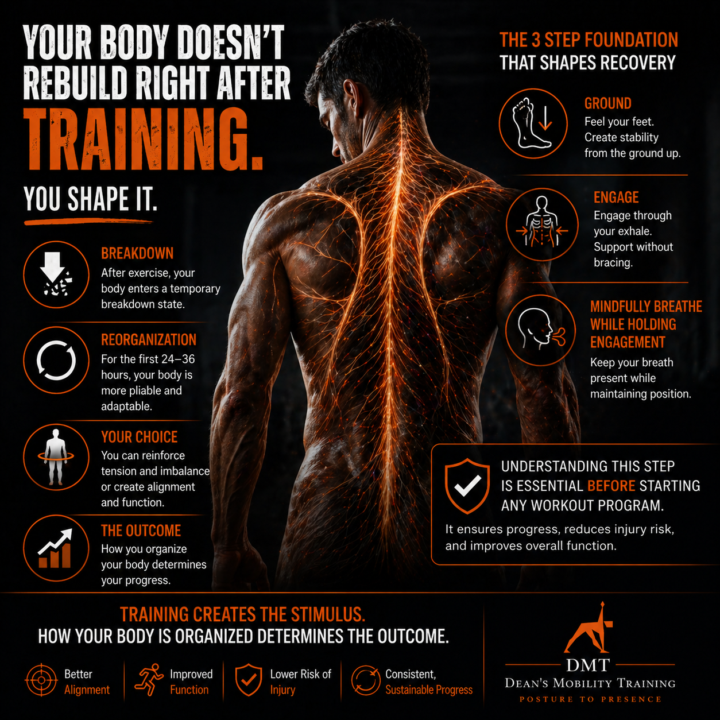 Your body doesn’t rebuild right after training