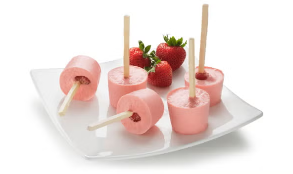 🍓 Paletitas de Fresas y Coco (tipo heladitos caseros)