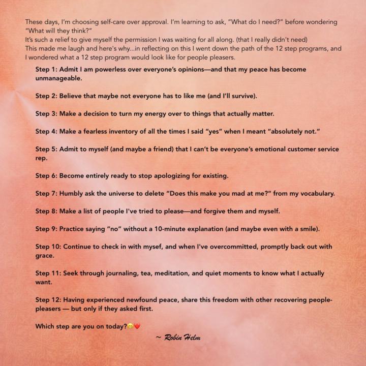 Welcome to PPA or People Pleasers Anonymous 