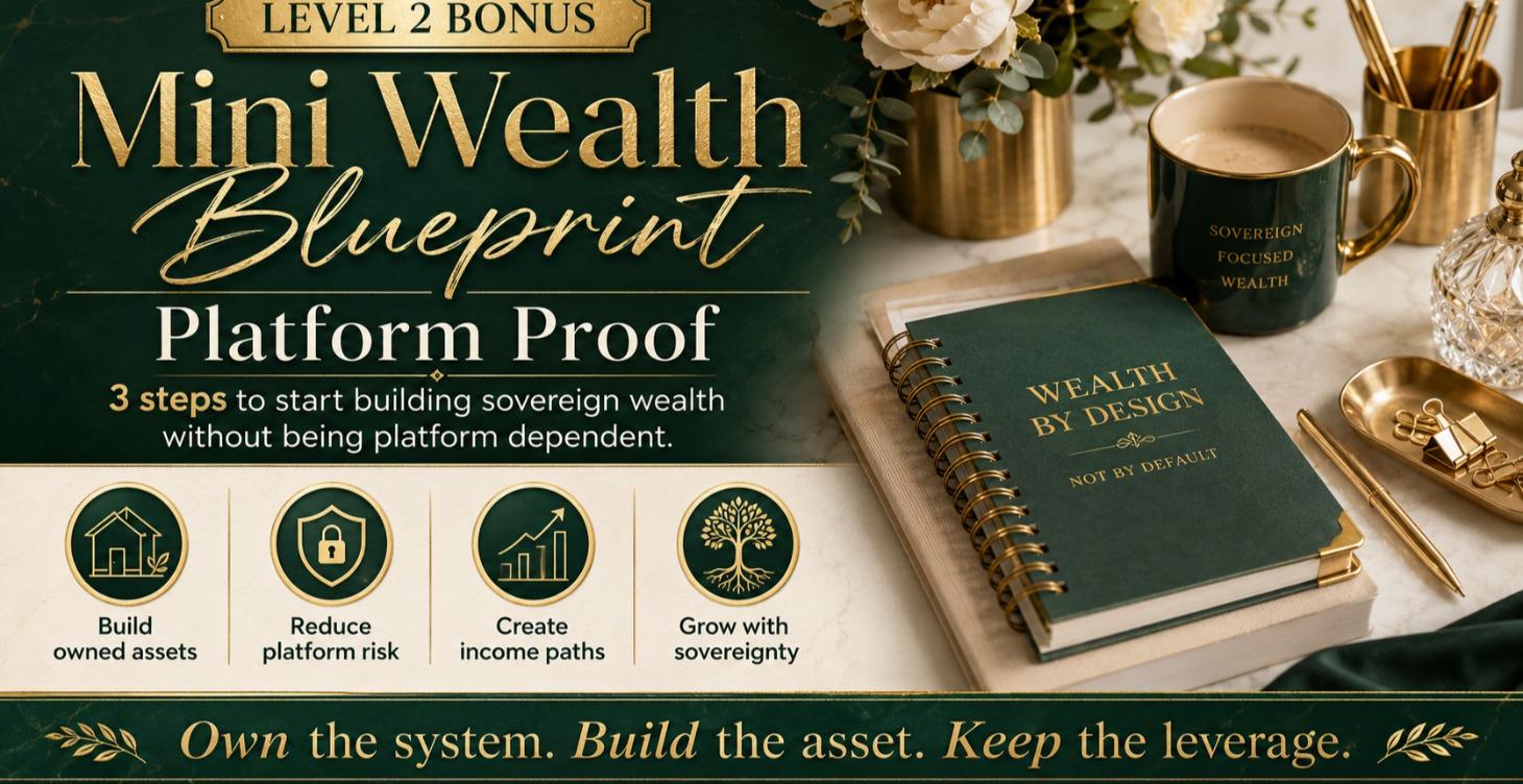 Bonus #1 Mini Wealth Blueprint Platform Proof