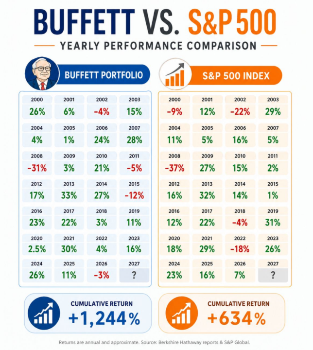 S&P 500 vs. Warren Buffett