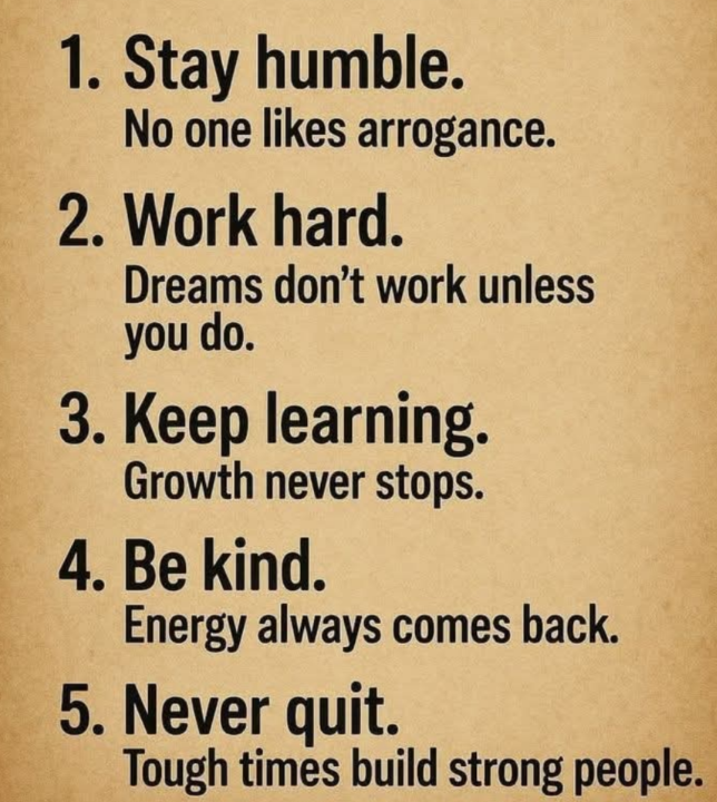 5 Rules of Life