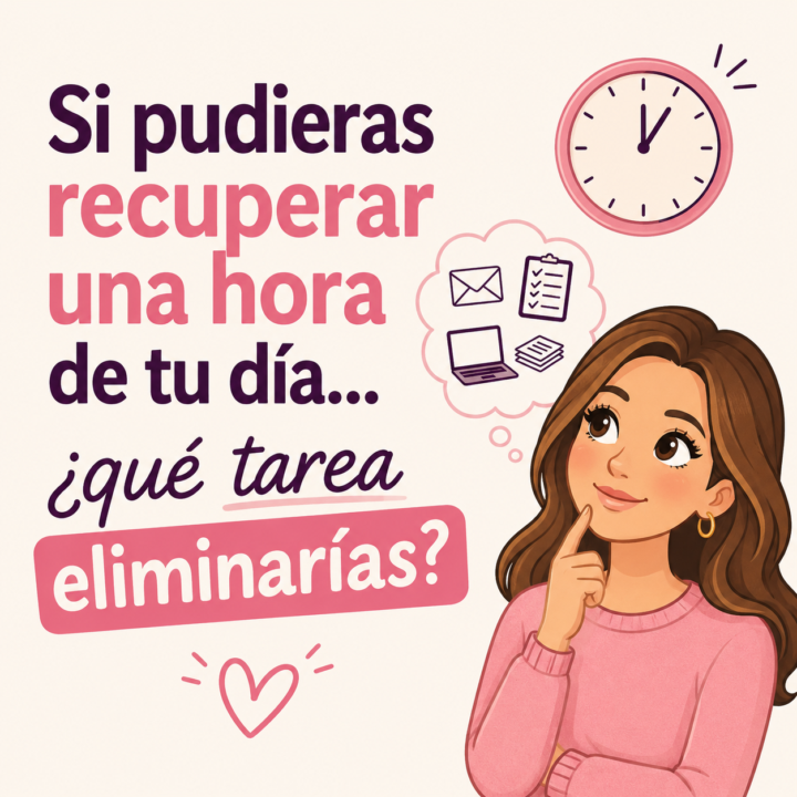 Si pudieras recuperar una hora de tu día… ¿qué tarea eliminarías?