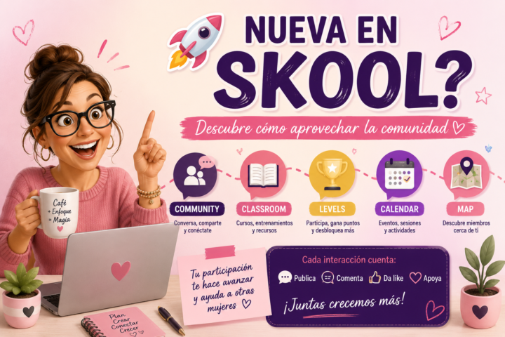 ¿Eres nueva en Skool? Esto te ayudará a aprovechar mejor la comunidad.