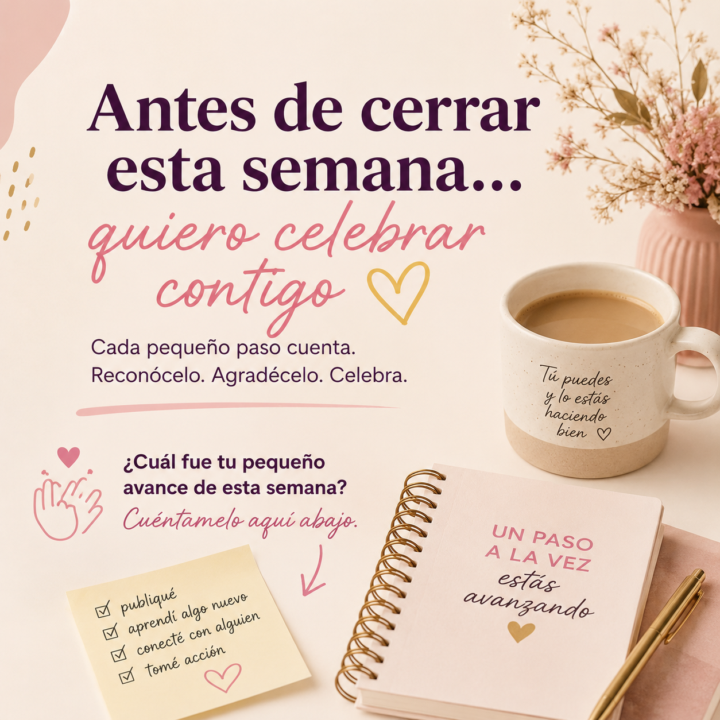 Antes de cerrar esta semana… quiero celebrar contigo 