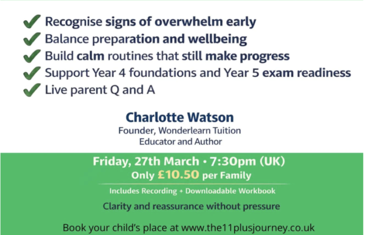 The 11+ is not just academic. 