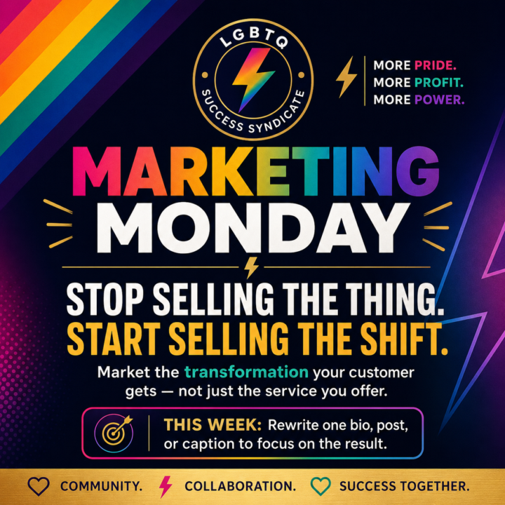 Marketing Monday Tip: Stop Selling the Thing. Start Selling the Shift.