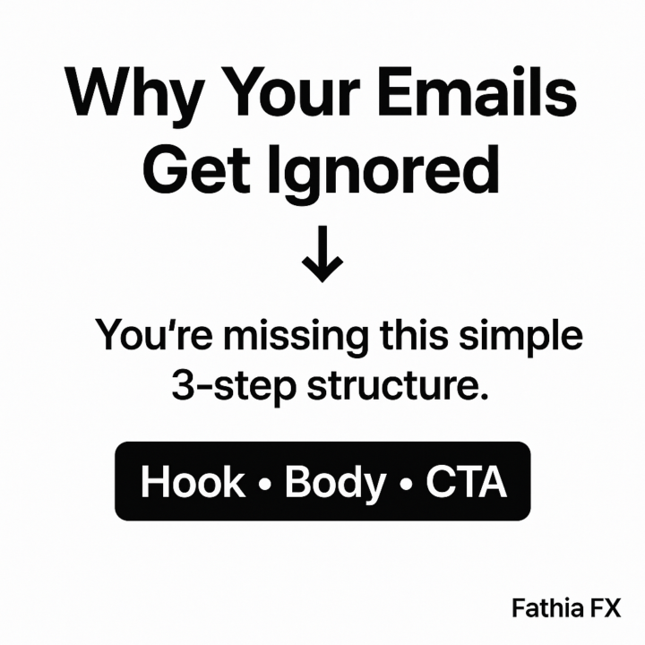 “If you keep sending emails but get no replies  read this 👇”